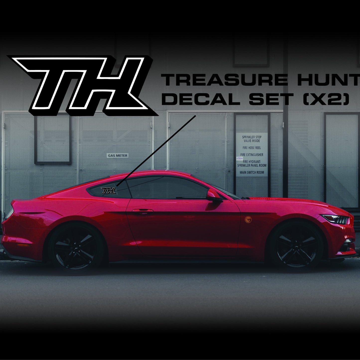 Hotwheels Treasure Hunt Flame Sticker