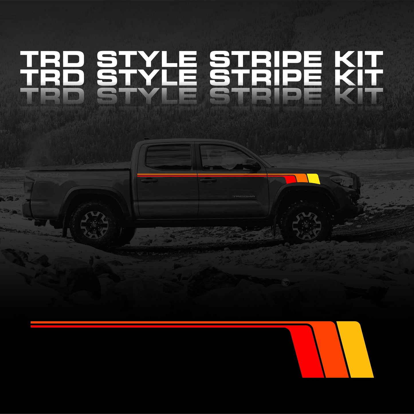 TRD Universal Vinyl Wrap Stripes