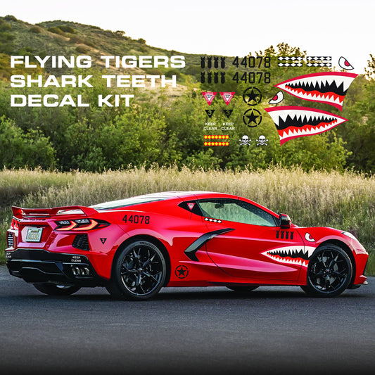 Flying Tigers Shark Teeth Decal Sticker